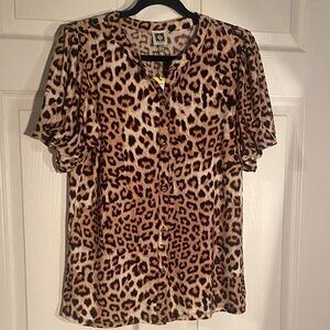 Anne Klein Animal Print Blouse